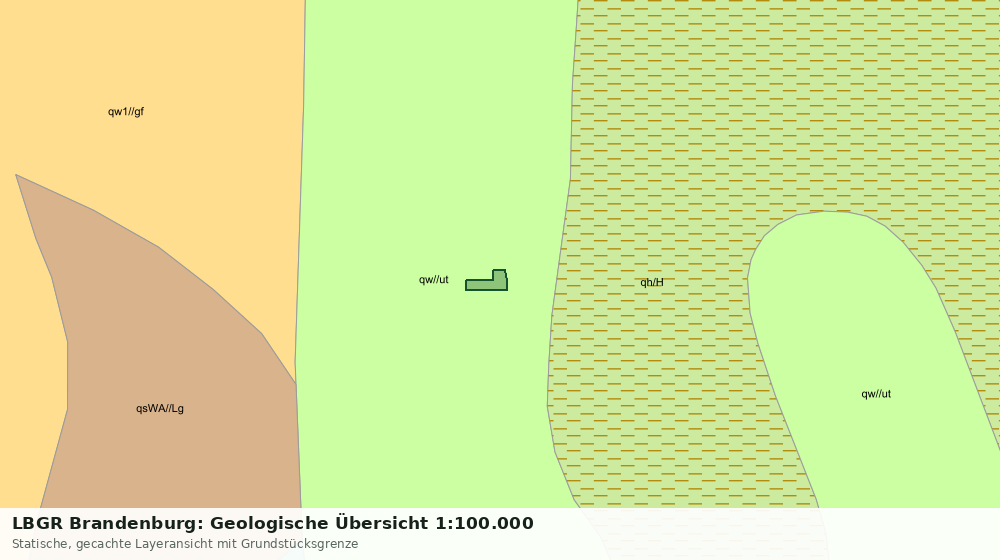 Statische Kartenansicht: LBGR Brandenburg: Geologische Übersicht 1:100.000