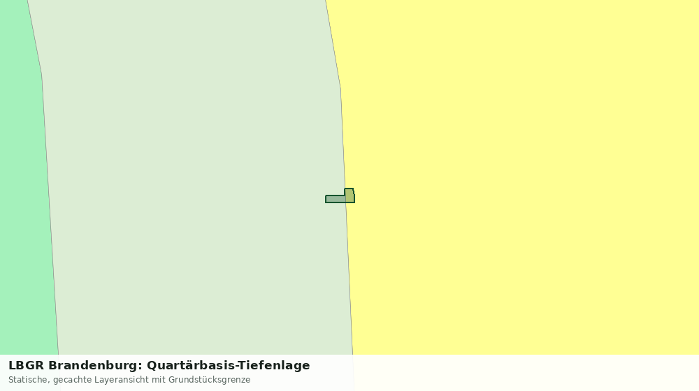 Statische Kartenansicht: LBGR Brandenburg: Quartärbasis-Tiefenlage