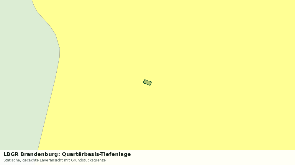 Statische Kartenansicht: LBGR Brandenburg: Quartärbasis-Tiefenlage