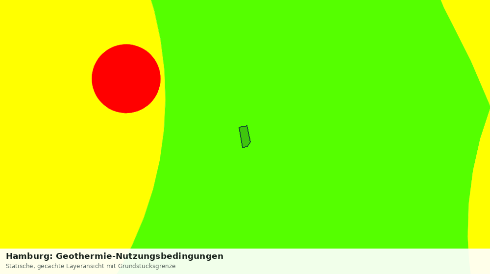 Statische Kartenansicht: Hamburg: Geothermie-Nutzungsbedingungen