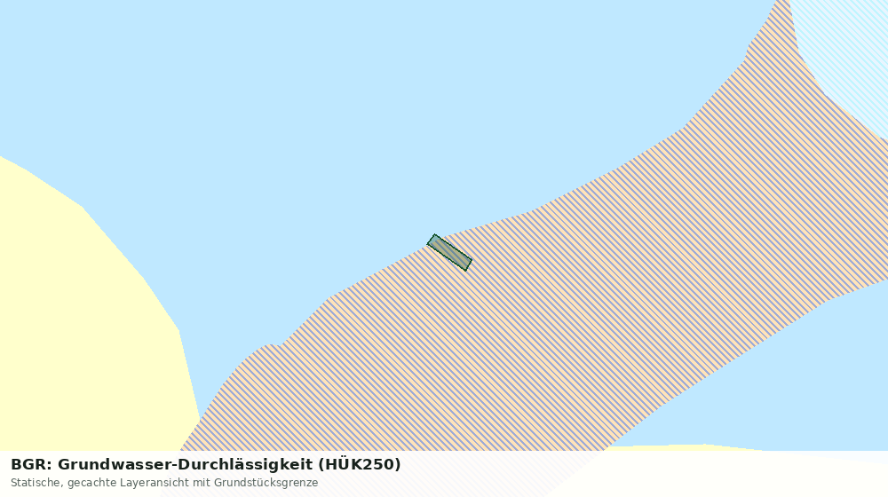 Statische Kartenansicht: BGR: Grundwasser-Durchlässigkeit (HÜK250)
