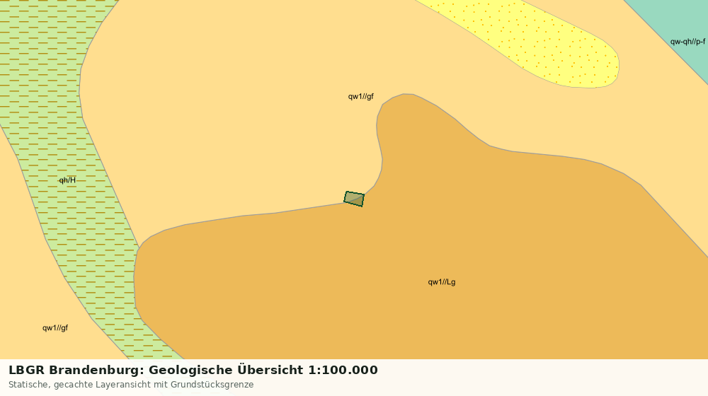 Statische Kartenansicht: LBGR Brandenburg: Geologische Übersicht 1:100.000