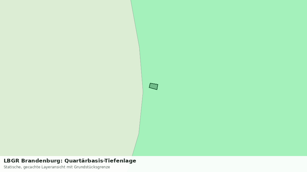 Statische Kartenansicht: LBGR Brandenburg: Quartärbasis-Tiefenlage