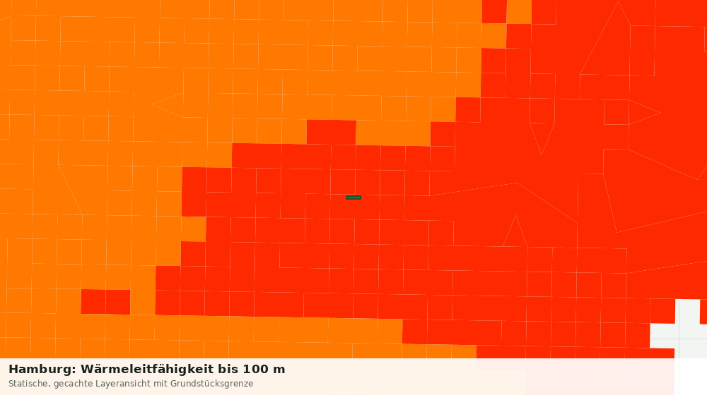 Statische Kartenansicht: Hamburg: Wärmeleitfähigkeit bis 100 m