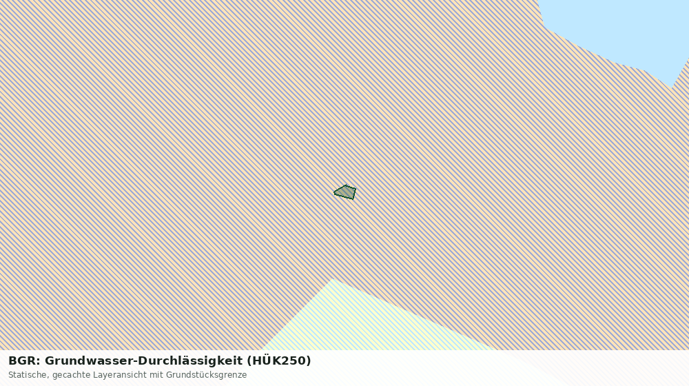 Statische Kartenansicht: BGR: Grundwasser-Durchlässigkeit (HÜK250)