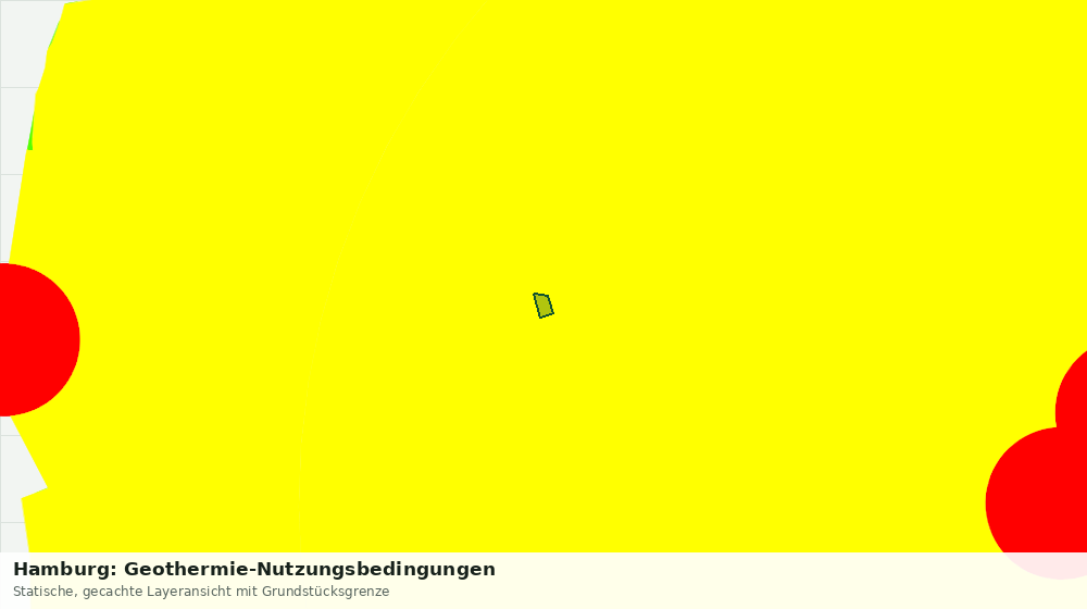 Statische Kartenansicht: Hamburg: Geothermie-Nutzungsbedingungen