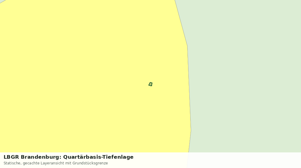 Statische Kartenansicht: LBGR Brandenburg: Quartärbasis-Tiefenlage