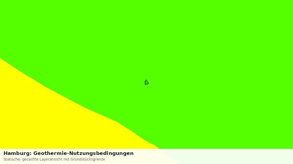 Statische Kartenansicht: Hamburg: Geothermie-Nutzungsbedingungen