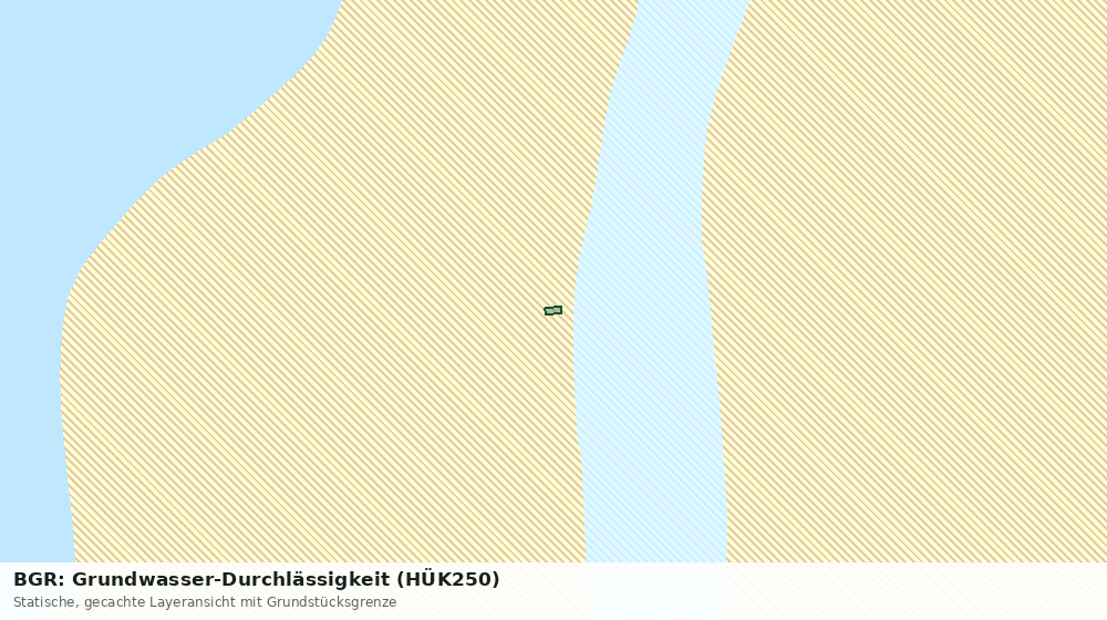 Statische Kartenansicht: BGR: Grundwasser-Durchlässigkeit (HÜK250)
