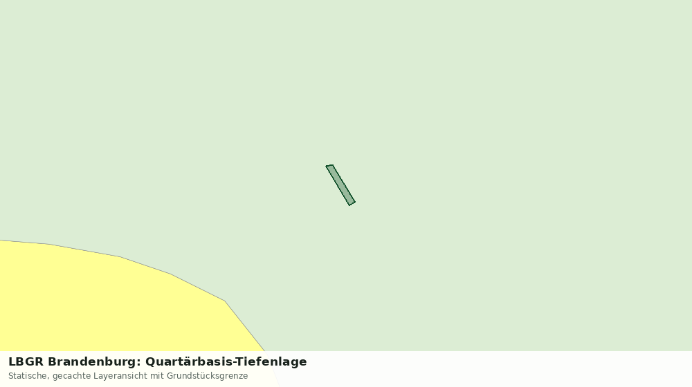 Statische Kartenansicht: LBGR Brandenburg: Quartärbasis-Tiefenlage