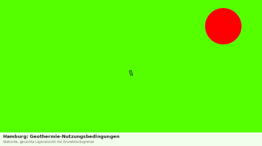 Statische Kartenansicht: Hamburg: Geothermie-Nutzungsbedingungen