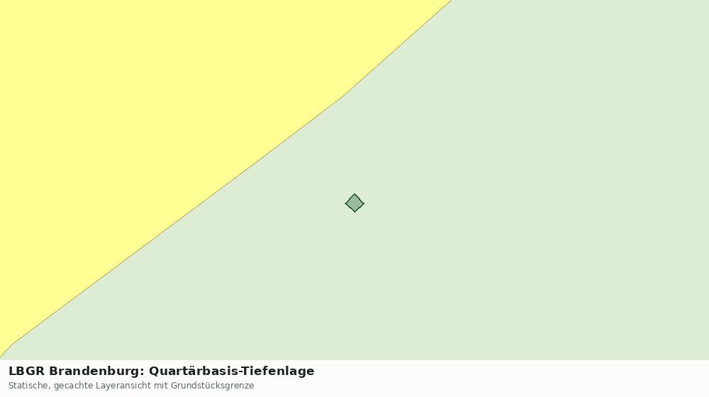 Statische Kartenansicht: LBGR Brandenburg: Quartärbasis-Tiefenlage