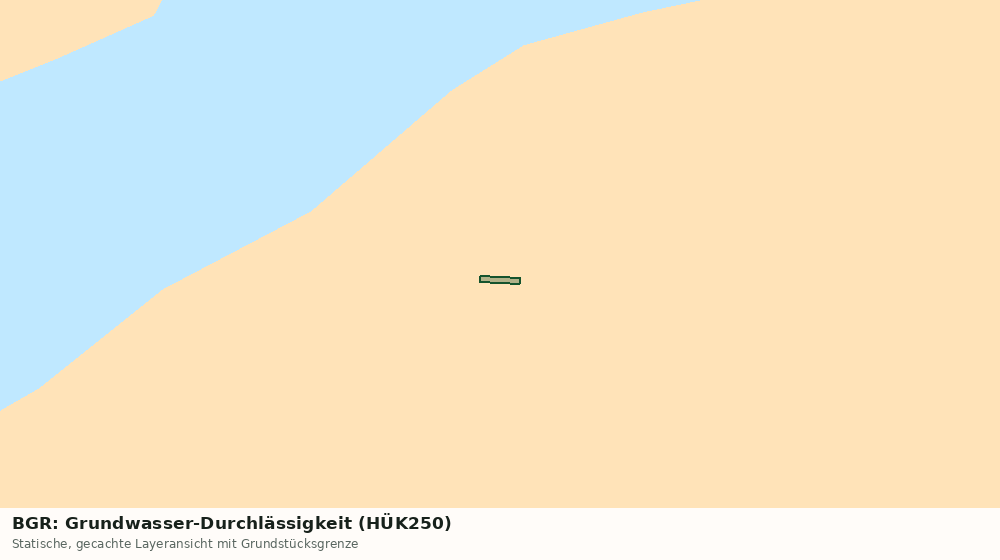 Statische Kartenansicht: BGR: Grundwasser-Durchlässigkeit (HÜK250)