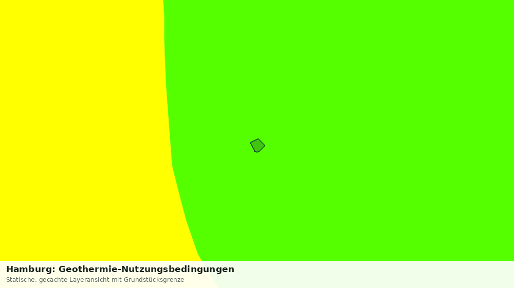 Statische Kartenansicht: Hamburg: Geothermie-Nutzungsbedingungen