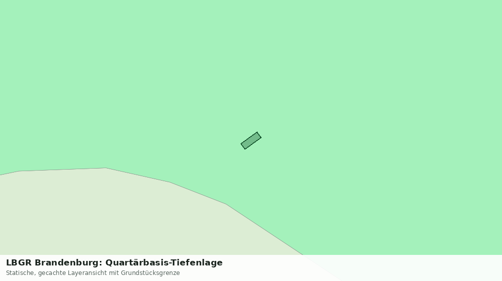 Statische Kartenansicht: LBGR Brandenburg: Quartärbasis-Tiefenlage
