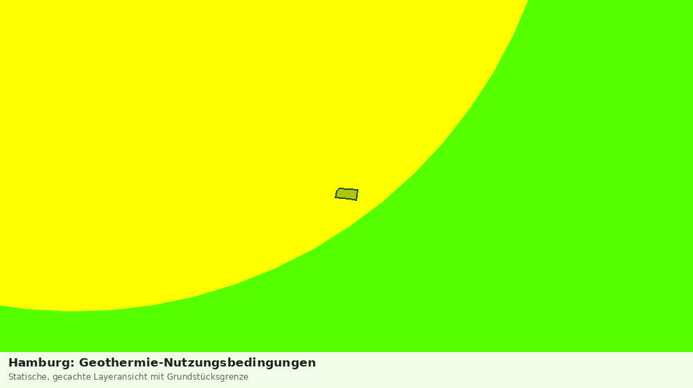 Statische Kartenansicht: Hamburg: Geothermie-Nutzungsbedingungen