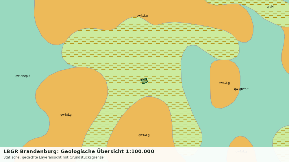 Statische Kartenansicht: LBGR Brandenburg: Geologische Übersicht 1:100.000