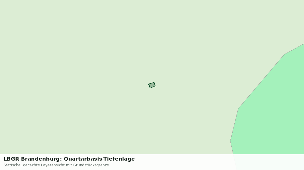 Statische Kartenansicht: LBGR Brandenburg: Quartärbasis-Tiefenlage