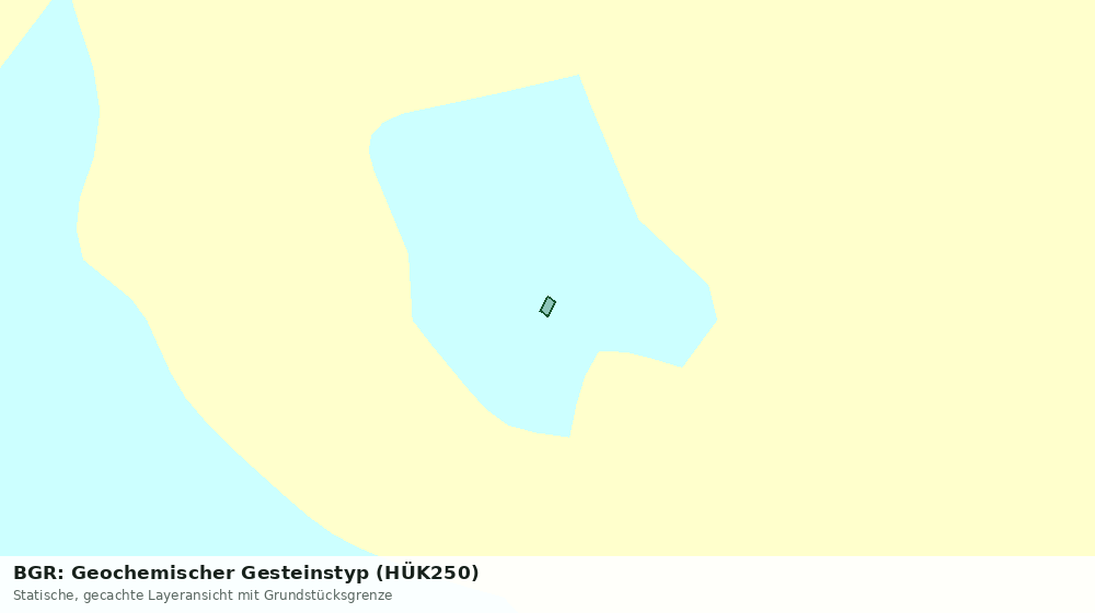 Statische Kartenansicht: BGR: Geochemischer Gesteinstyp (HÜK250)