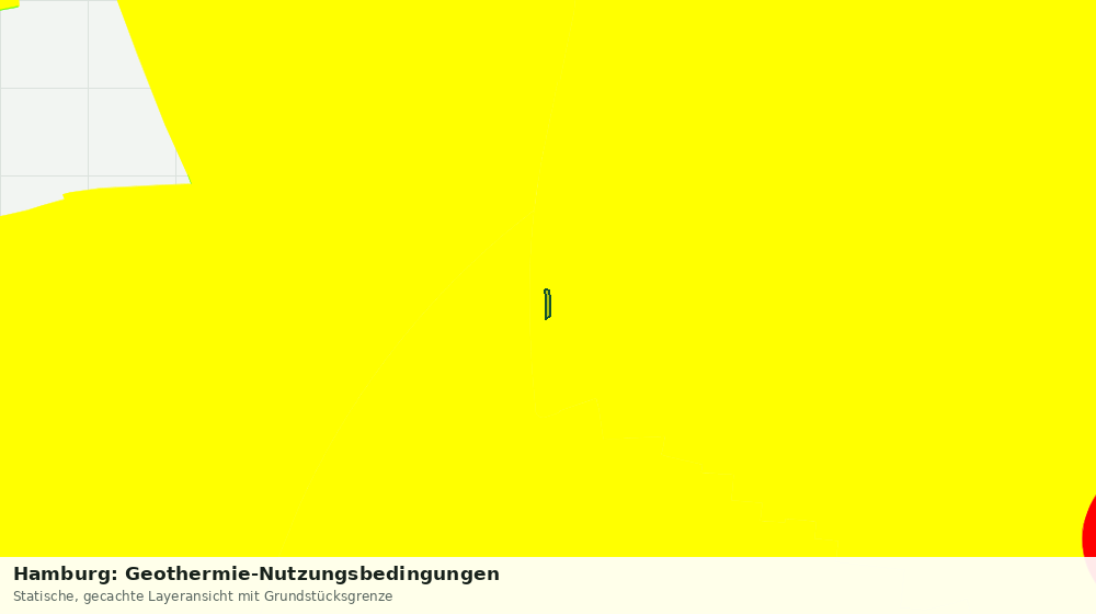 Statische Kartenansicht: Hamburg: Geothermie-Nutzungsbedingungen
