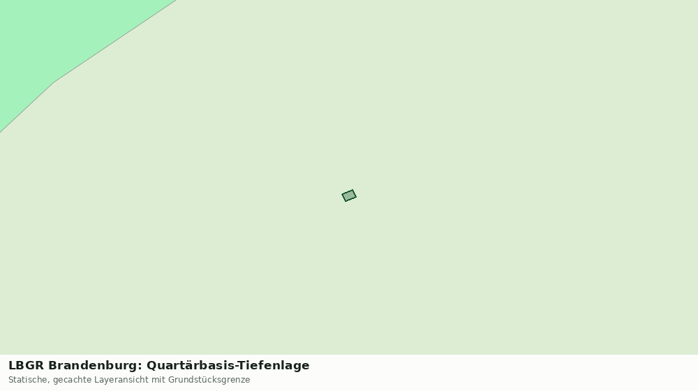 Statische Kartenansicht: LBGR Brandenburg: Quartärbasis-Tiefenlage