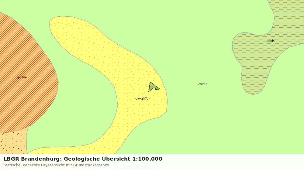 Statische Kartenansicht: LBGR Brandenburg: Geologische Übersicht 1:100.000