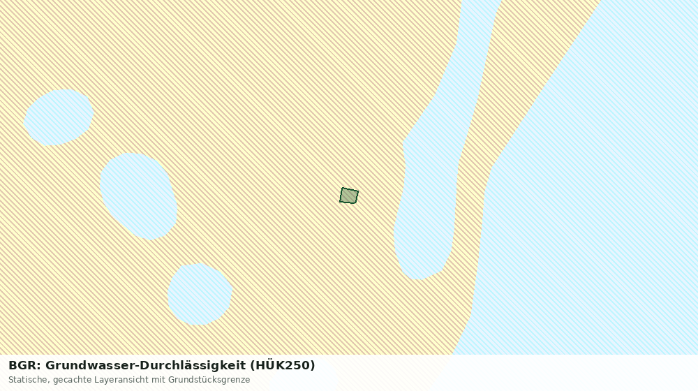 Statische Kartenansicht: BGR: Grundwasser-Durchlässigkeit (HÜK250)