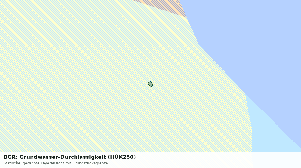 Statische Kartenansicht: BGR: Grundwasser-Durchlässigkeit (HÜK250)
