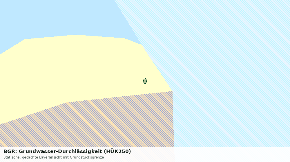 Statische Kartenansicht: BGR: Grundwasser-Durchlässigkeit (HÜK250)
