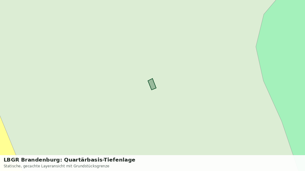 Statische Kartenansicht: LBGR Brandenburg: Quartärbasis-Tiefenlage