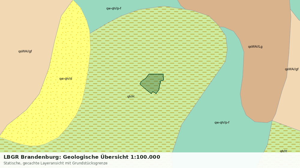 Statische Kartenansicht: LBGR Brandenburg: Geologische Übersicht 1:100.000