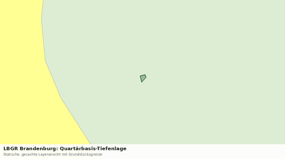 Statische Kartenansicht: LBGR Brandenburg: Quartärbasis-Tiefenlage