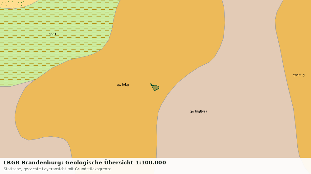 Statische Kartenansicht: LBGR Brandenburg: Geologische Übersicht 1:100.000