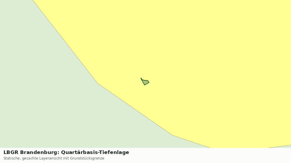 Statische Kartenansicht: LBGR Brandenburg: Quartärbasis-Tiefenlage