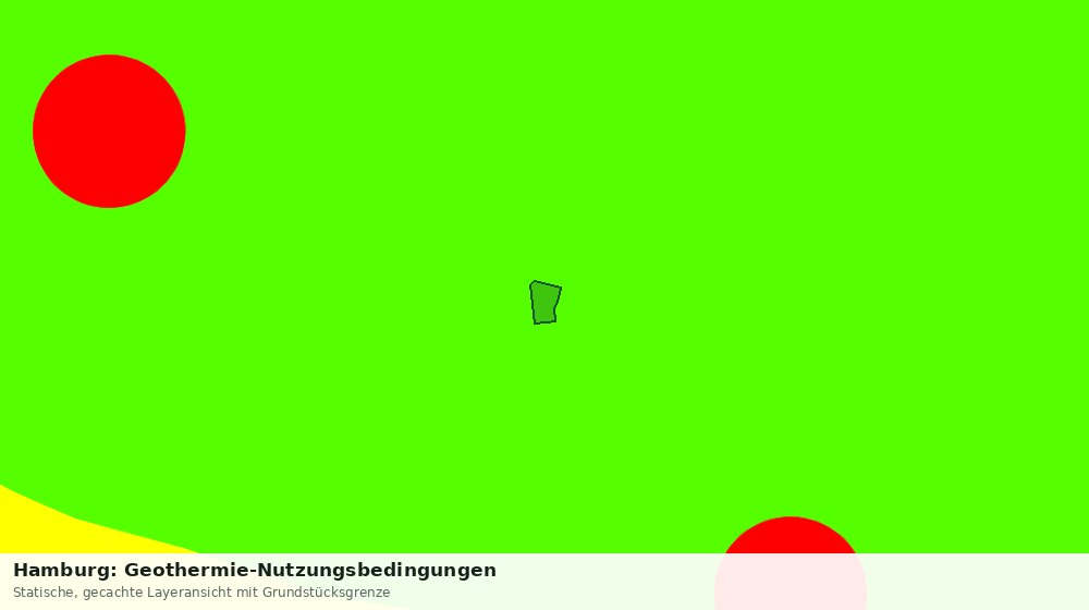 Statische Kartenansicht: Hamburg: Geothermie-Nutzungsbedingungen