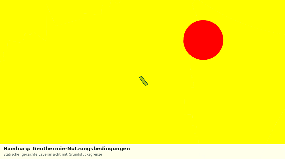 Statische Kartenansicht: Hamburg: Geothermie-Nutzungsbedingungen