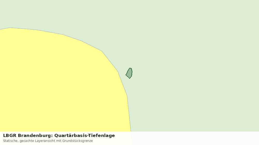 Statische Kartenansicht: LBGR Brandenburg: Quartärbasis-Tiefenlage