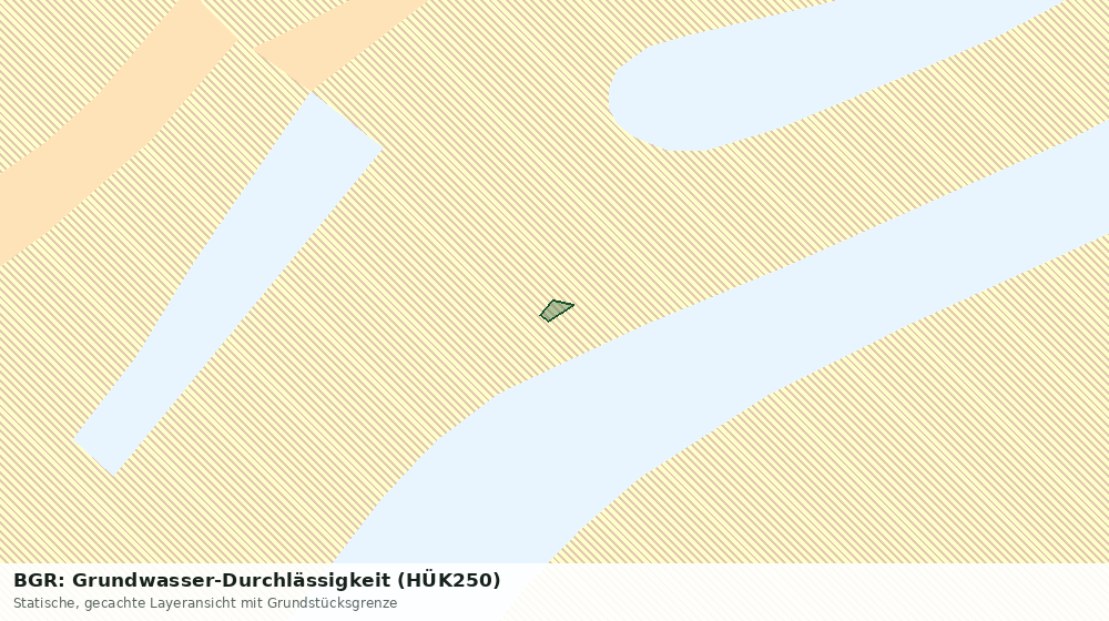 Statische Kartenansicht: BGR: Grundwasser-Durchlässigkeit (HÜK250)