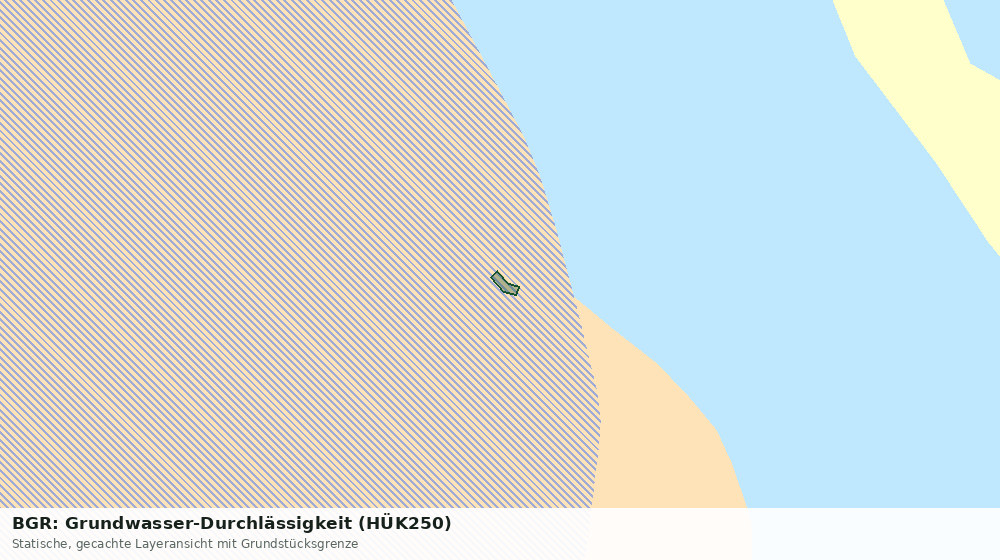 Statische Kartenansicht: BGR: Grundwasser-Durchlässigkeit (HÜK250)