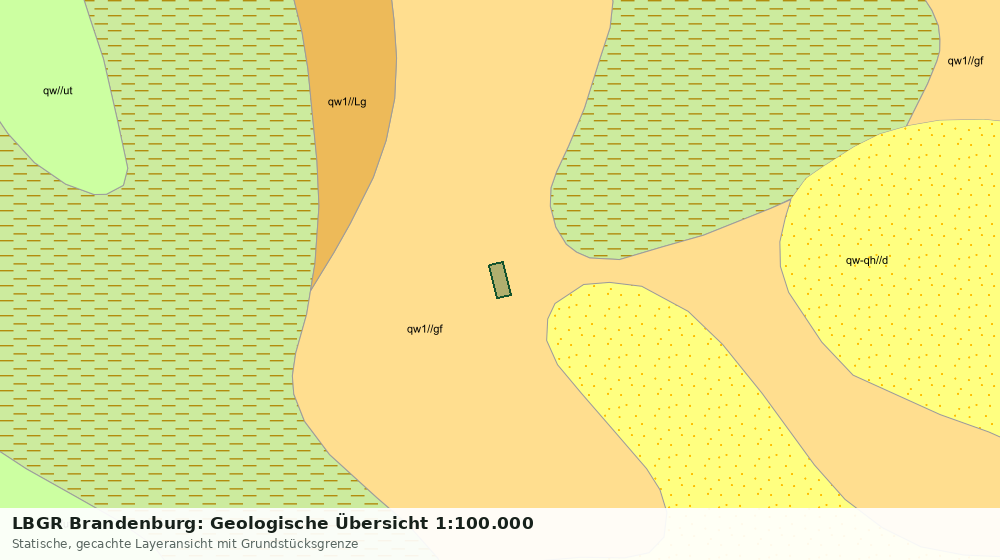 Statische Kartenansicht: LBGR Brandenburg: Geologische Übersicht 1:100.000