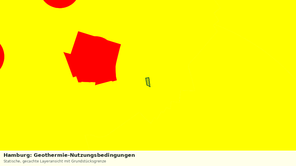 Statische Kartenansicht: Hamburg: Geothermie-Nutzungsbedingungen