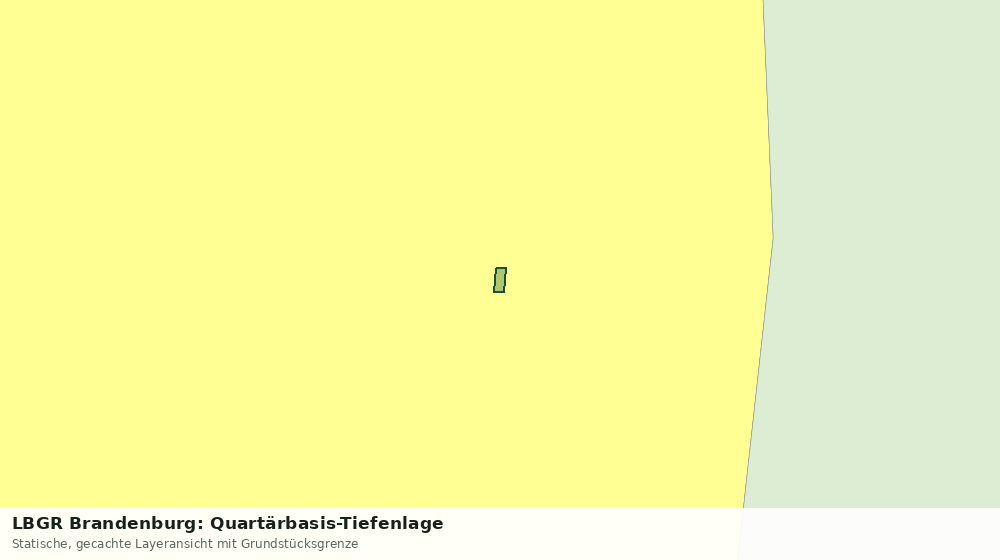 Statische Kartenansicht: LBGR Brandenburg: Quartärbasis-Tiefenlage
