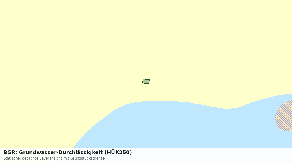 Statische Kartenansicht: BGR: Grundwasser-Durchlässigkeit (HÜK250)