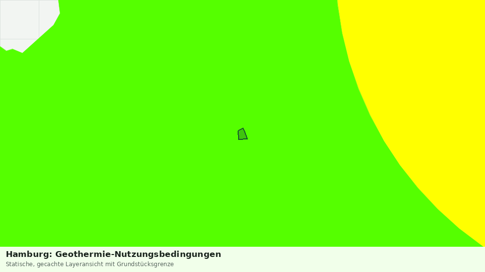 Statische Kartenansicht: Hamburg: Geothermie-Nutzungsbedingungen