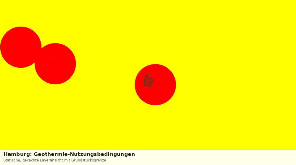 Statische Kartenansicht: Hamburg: Geothermie-Nutzungsbedingungen