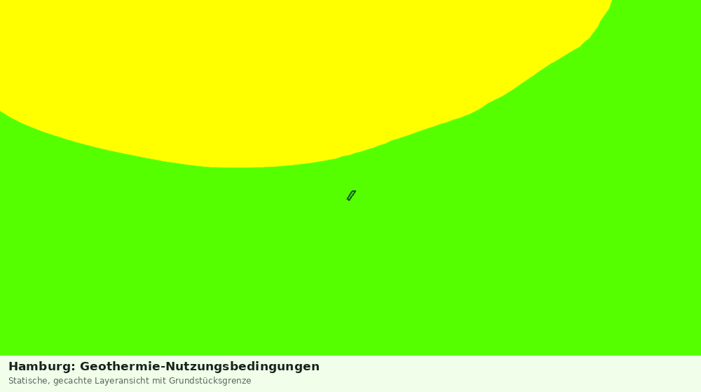 Statische Kartenansicht: Hamburg: Geothermie-Nutzungsbedingungen