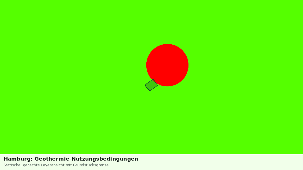 Statische Kartenansicht: Hamburg: Geothermie-Nutzungsbedingungen