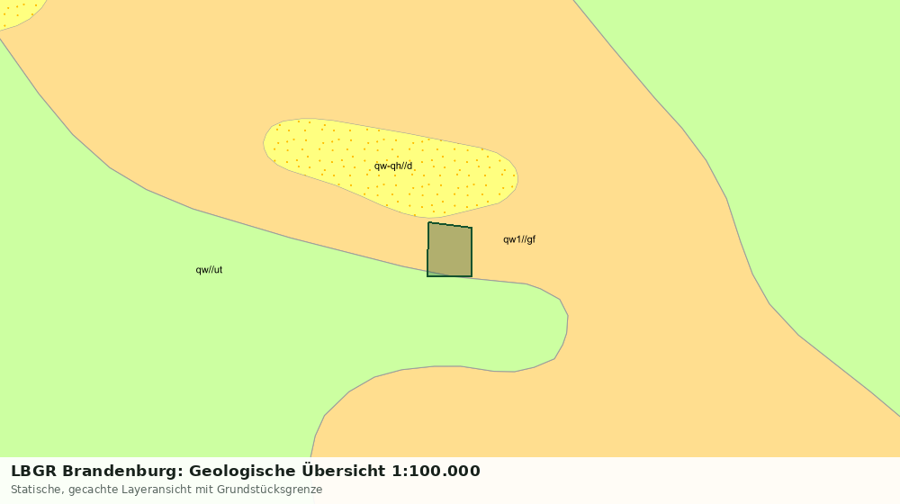 Statische Kartenansicht: LBGR Brandenburg: Geologische Übersicht 1:100.000