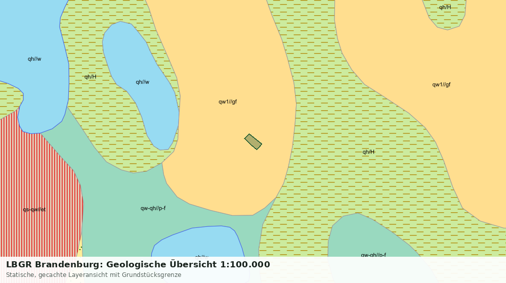 Statische Kartenansicht: LBGR Brandenburg: Geologische Übersicht 1:100.000