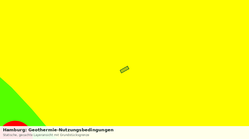 Statische Kartenansicht: Hamburg: Geothermie-Nutzungsbedingungen